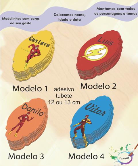 Adesivo para Tubete 12 ou 13 Cm- Flash