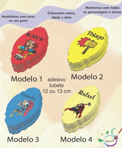 Adesivo para Tubete 12 ou 13 Cm- Thor