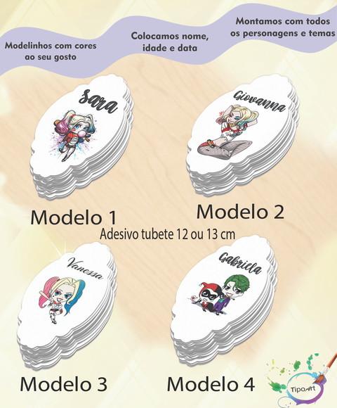 Adesivo para Tubete 12 ou 13 Cm-arlequina