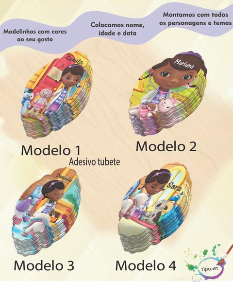 Adesivo para Tubete 12 ou 13 Cm-doutora Brinquedos
