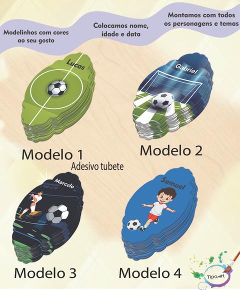 Adesivo para Tubete 12 ou 13 Cm-futebol