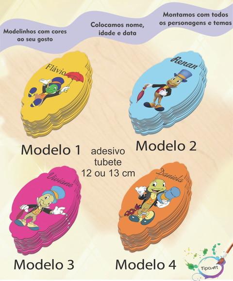 Adesivo para Tubete 12 ou 13 Cm-grilo Falante