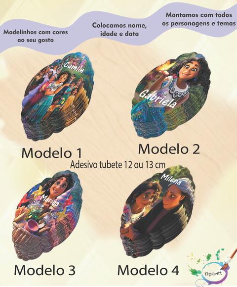 Adesivo para Tubete 12 ou 13 Cm-encanto