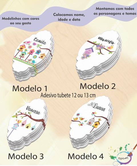 Adesivo para Tubete 12 ou 13 Cm-jardim Encantado