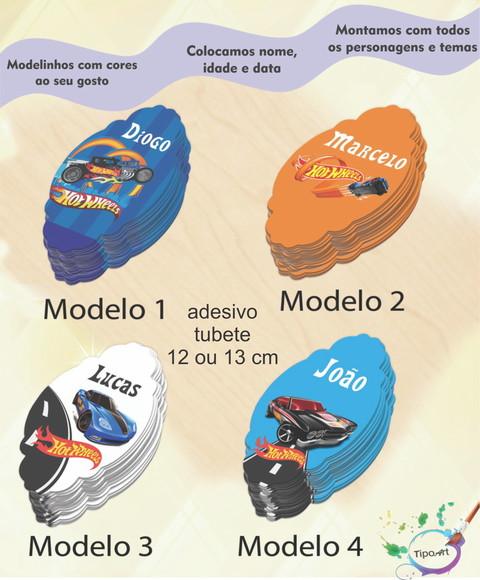 Adesivo para Tubete 12 ou 13 Cm-hot Whells