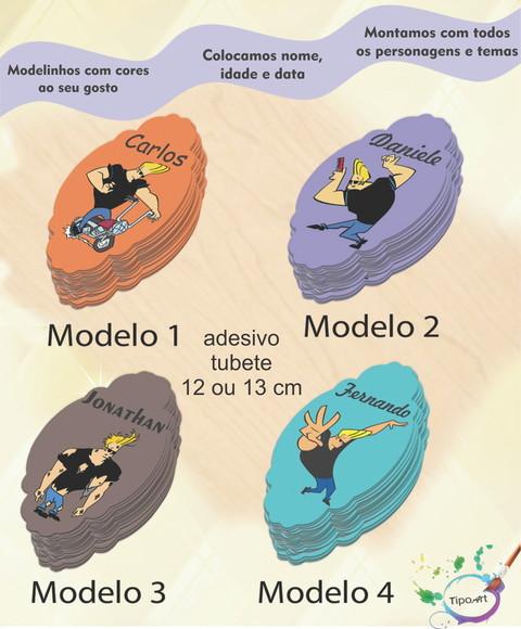 Adesivo para Tubete 12 ou 13 Cm-johnny Bravo