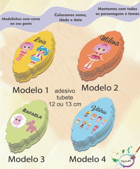 Adesivo para Tubete 12 ou 13 Cm-lalaloopsy