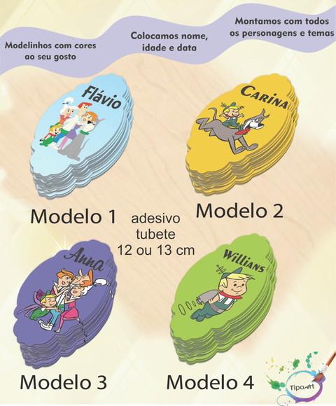 Adesivo para Tubete 12 ou 13 Cm-jetsons