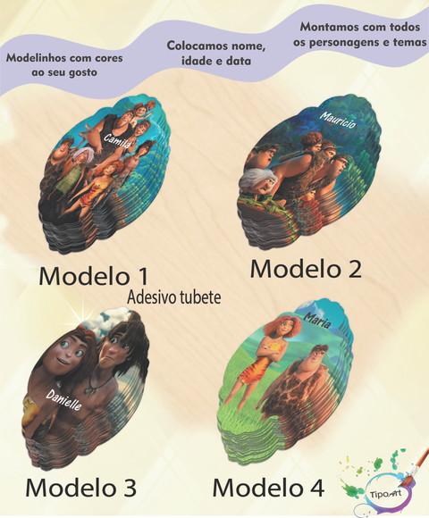 Adesivo para Tubete 12 ou 13 Cm-os Croods