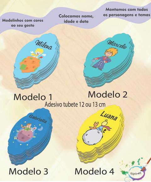 Adesivo para Tubete 12 ou 13 Cm-pequeno Príncipe