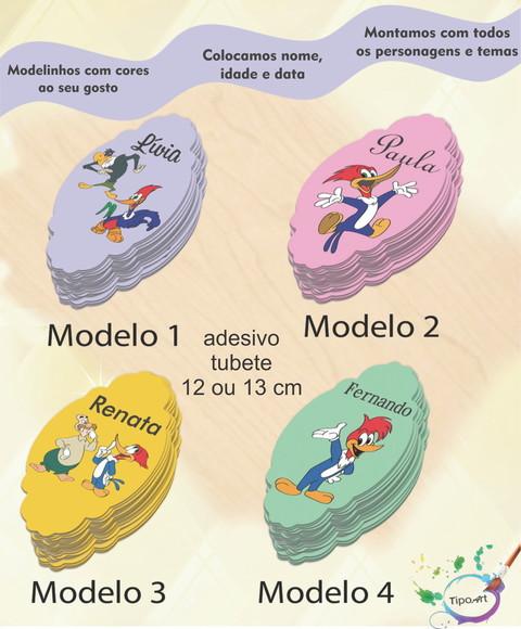 Adesivo para Tubete 12 ou 13 Cm-pica Pau