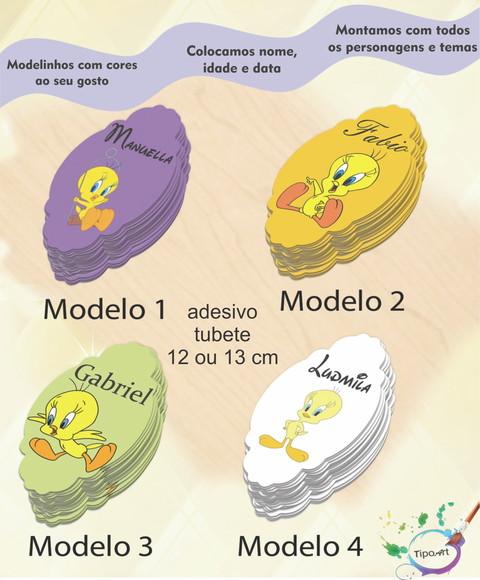 Adesivo para Tubete 12 ou 13 Cm-piu Piu