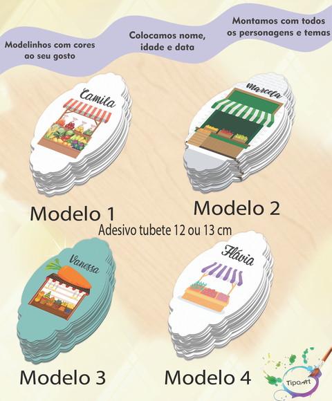 Adesivo para Tubete 12 ou 13 Cm-quitandinha