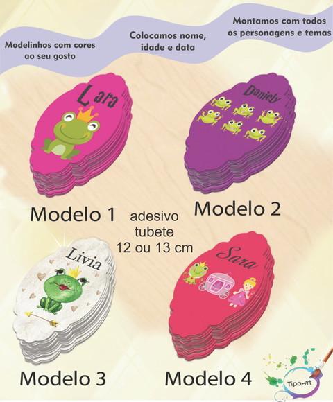 Adesivo para Tubete 12 ou 13 Cm-sapinhos