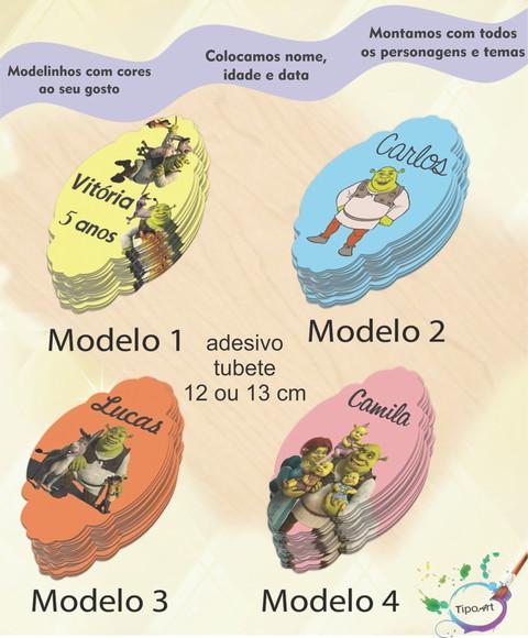 Adesivo para Tubete 12 ou 13 Cm-shrek
