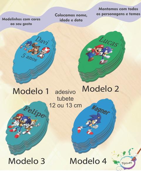 Adesivo para Tubete 12 ou 13 Cm-sonic