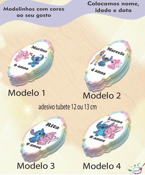 Adesivo para Tubete 12 ou 13 Cm-stitch e Angel