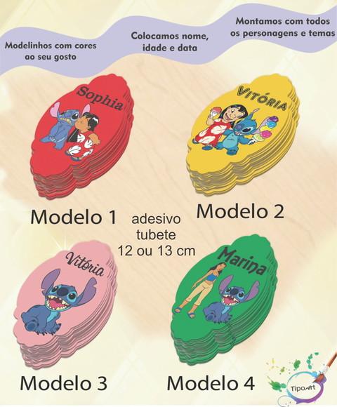 Adesivo para Tubete 12 ou 13 Cm-stitch e Lilo