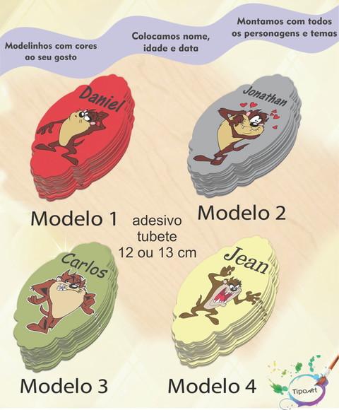 Adesivo para Tubete 12 ou 13 Cm-taz Mania
