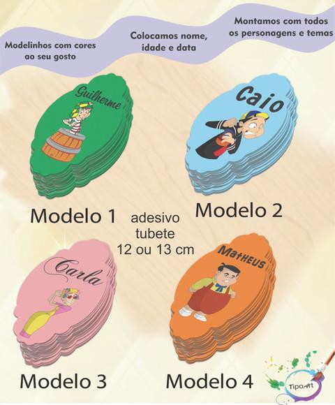 Adesivo para Tubete 12 ou 13 Cm-turma Chaves