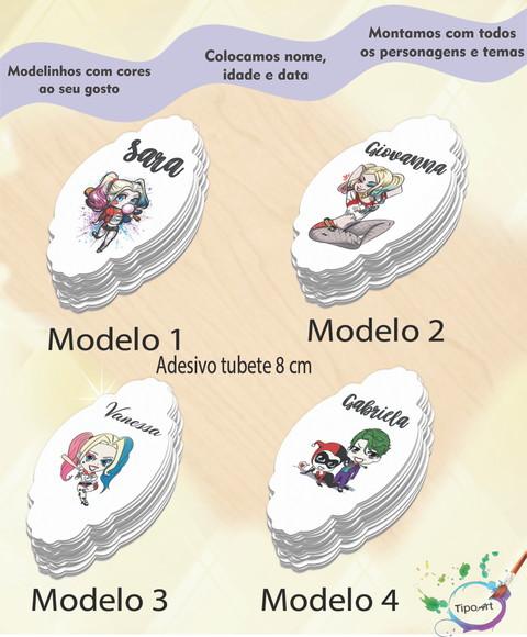 Adesivo para Tubete 8 cm -arlequina