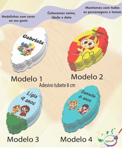 Adesivo para Tubete 8 cm -sitio do Pica Pau Amarelo