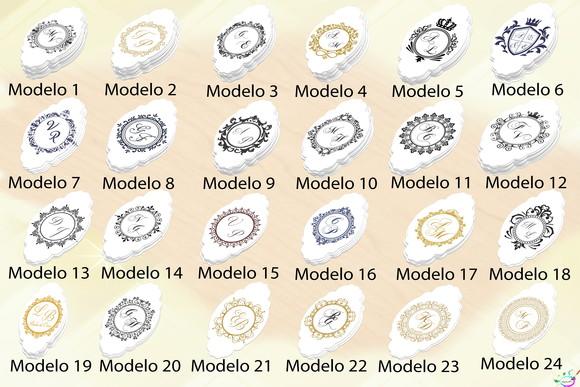 Adesivo para Tubete-monogramas Tradicionais