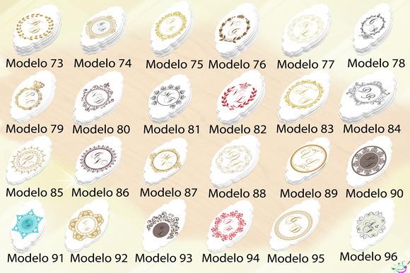 Adesivo para Tubete-monogramas Tradicionais