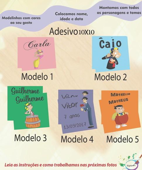 Adesivo Quadradinho 10x10 Cm-chaves