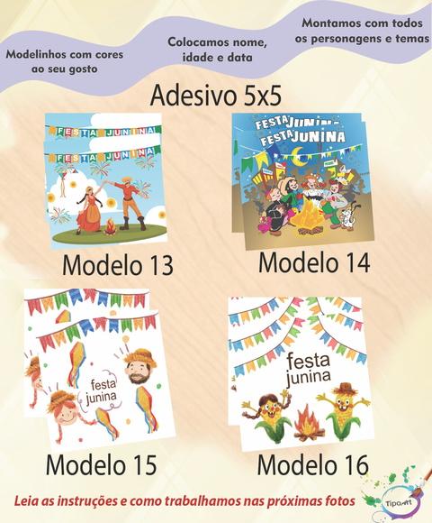 Adesivo Quadradinho-festa Junina