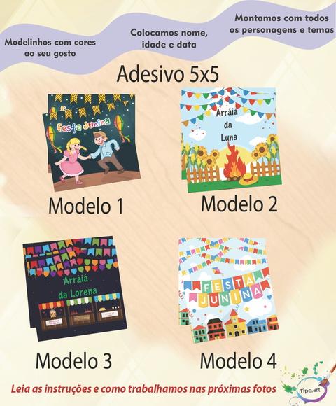 Adesivo Quadradinho-festa Junina