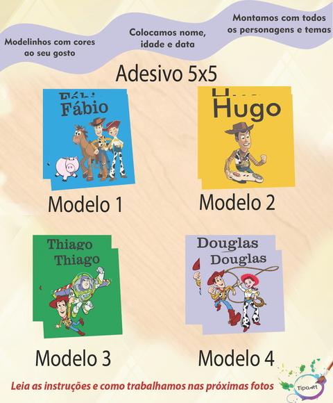 Adesivo Quadradinho-toy Story