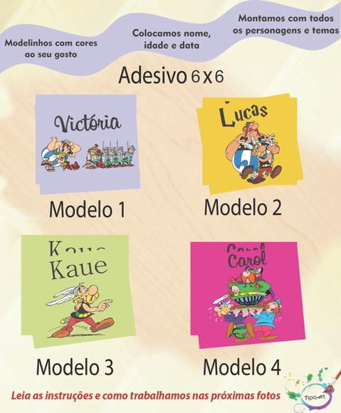 Adesivo Quadrado 6x6-asterix