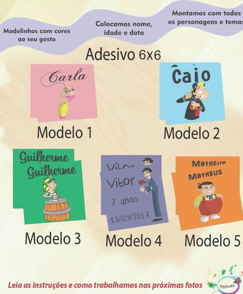 Adesivo Quadrado 6x6-chaves