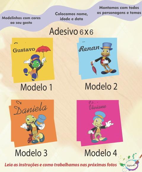 Adesivo Quadrado 6x6-grilo Falante