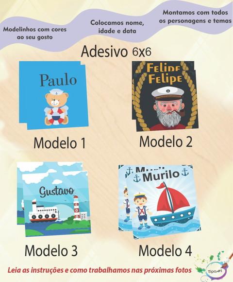 Adesivo Quadrado 6x6-marinheiro