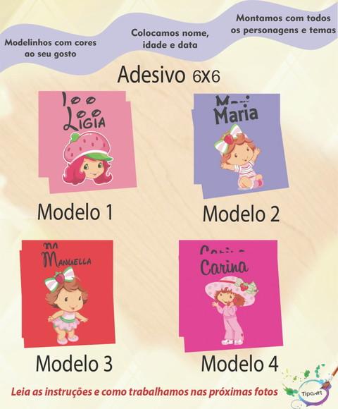 Adesivo Quadrado 6x6-moranguinho