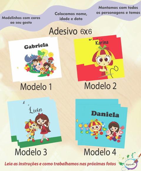 Adesivo Quadrado 6x6-sitio do Pica Pau Amarelo