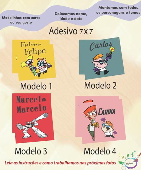 Adesivo Quadrado 7x7-dexter