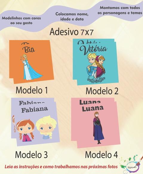 Adesivo Quadrado 7x7-frozen