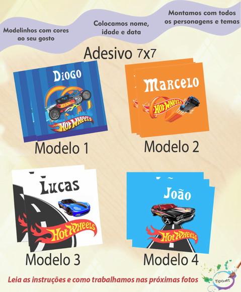 Adesivo Quadrado 7x7-hot Whells