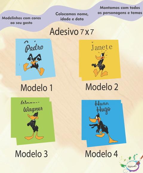 Adesivo Quadrado 7x7-patolino