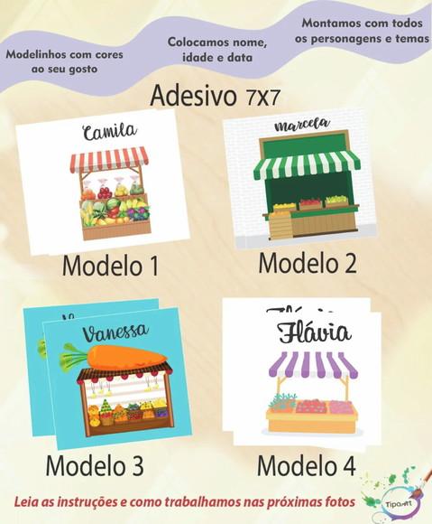 Adesivo Quadrado 7x7-quitandinha