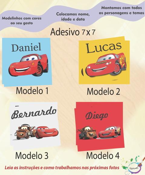 Adesivo Quadrado 7x7-relampago