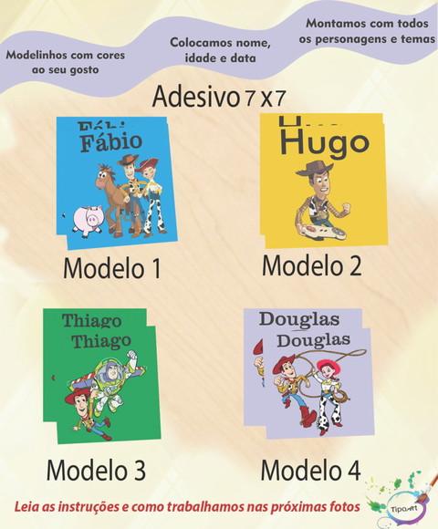 Adesivo Quadrado 7x7-toy Story