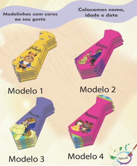 Adesivo(formato Gravata)-bela e a Fera