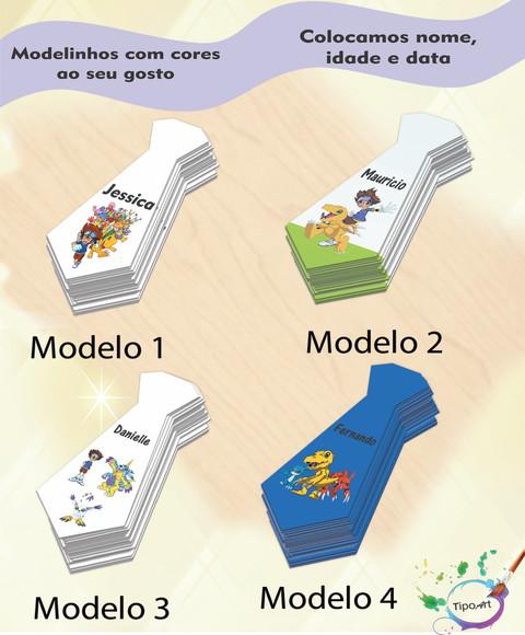 Adesivo(formato Gravata)-digimon