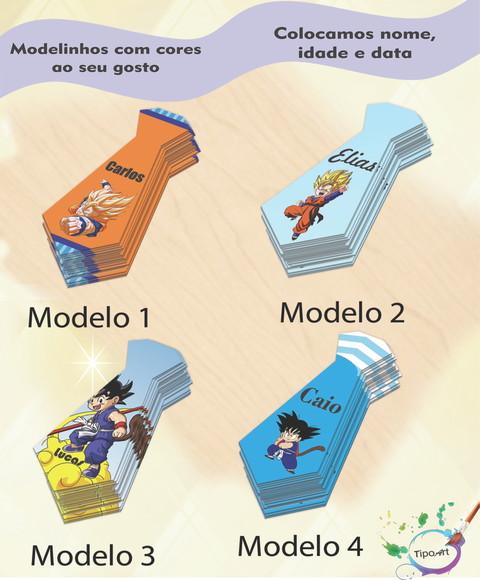 Adesivo(formato Gravata)-goku