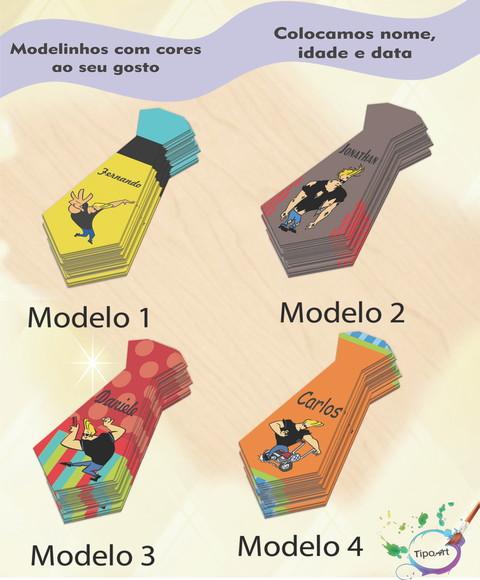 Adesivo(formato Gravata)-johnny Bravo