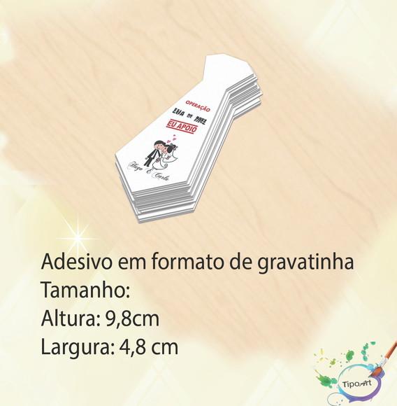 Adesivo(formato Gravata)-lua de Mel#10